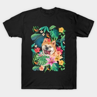 Tropical Red Akita 1 T-Shirt